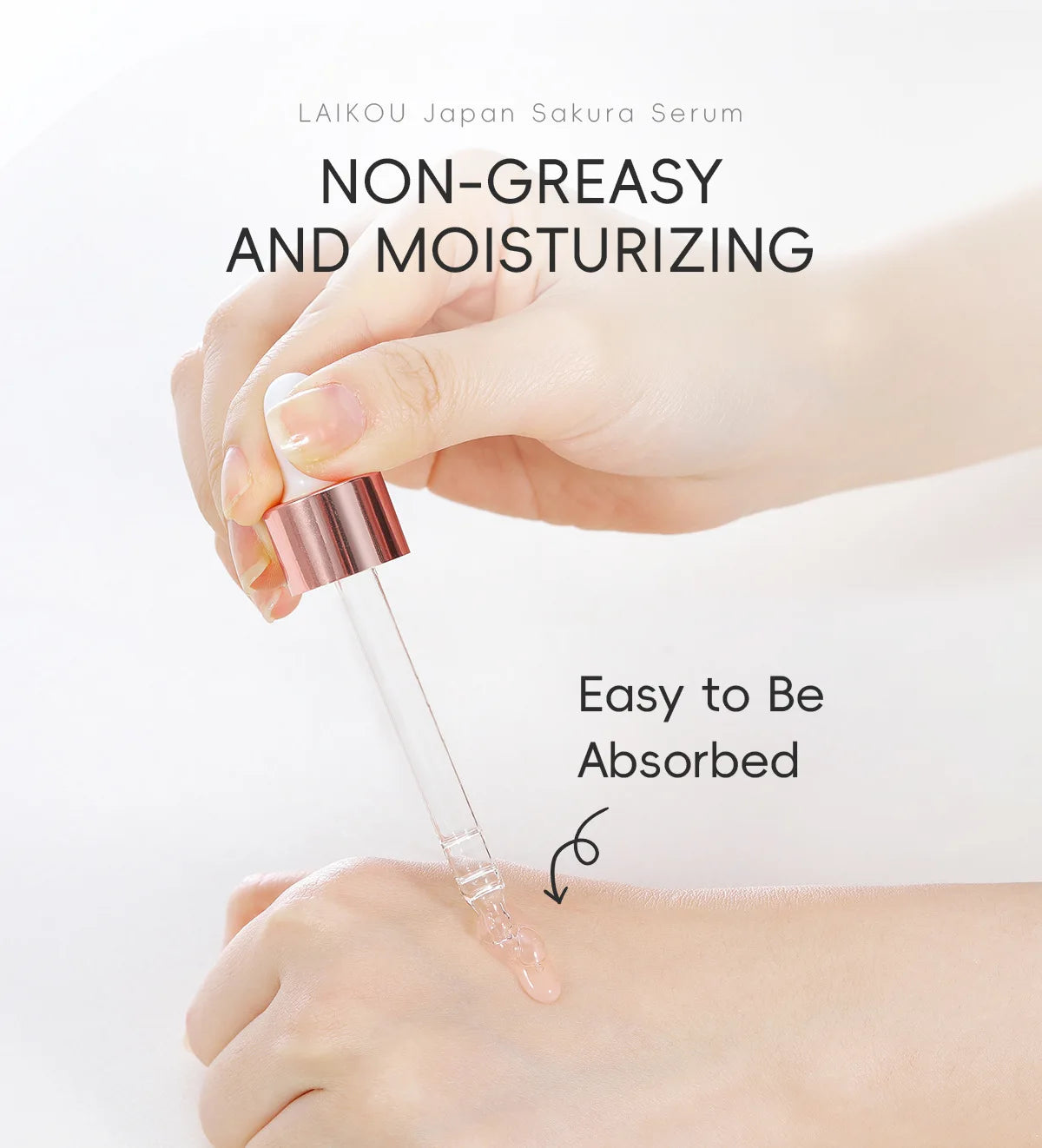LAIKOU Moisturizing and Hydrating Cherry Blossom Essence Skincare Brightening and Improving Skin Essence
