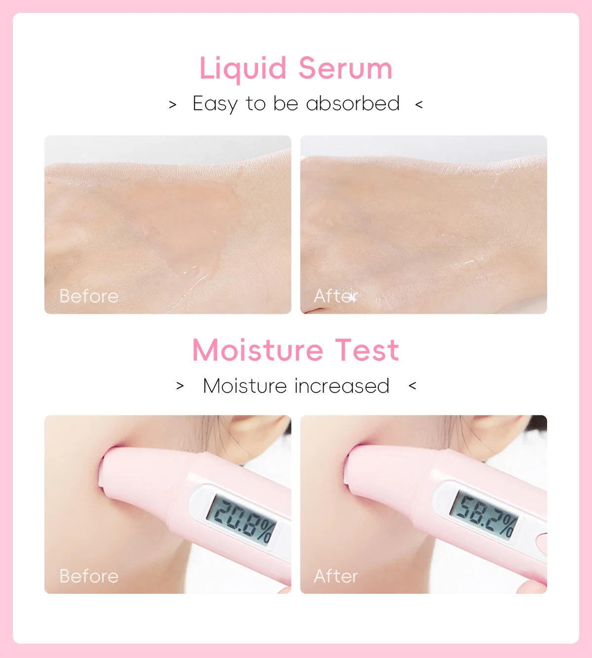 LAIKOU Moisturizing and Hydrating Cherry Blossom Essence Skincare Brightening and Improving Skin Essence